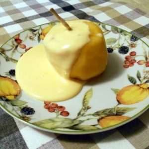 Mele con zabaione