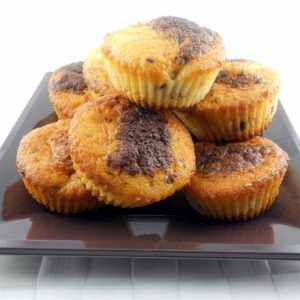 Muffin alla banana con cioccolato